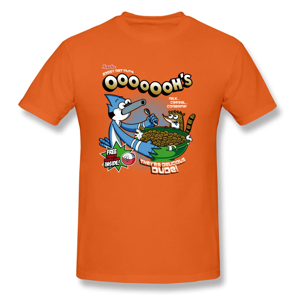 Tops Tees Regular Cereal Tshirts VALENTINE DAY Graphic Party Short Sleeve Pure Cotton Crew Neck Men T-shirts Party Regular Cereal orange