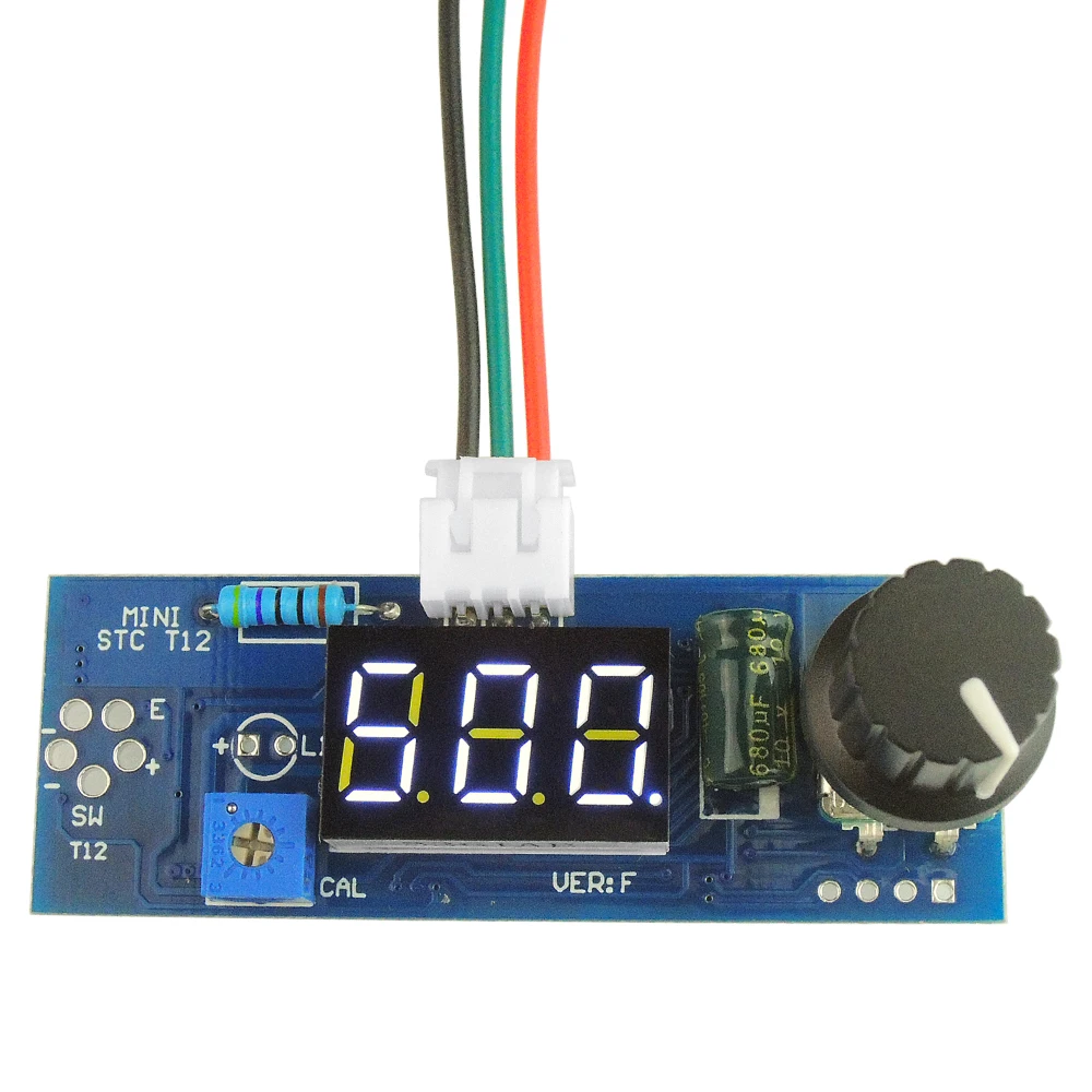 electronics soldering kit Electric Unit Digital Soldering Iron Station Temperature Controller Kits for HAKKO T12 Handle DIY kits w/ LED vibration switch hot stapler plastic welder