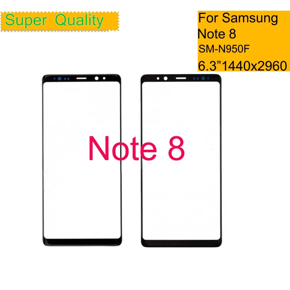 Replacement For Samsung Galaxy Note 8 N950 Touch Screen Front LCD Panel Outer Glass Lens With OCA