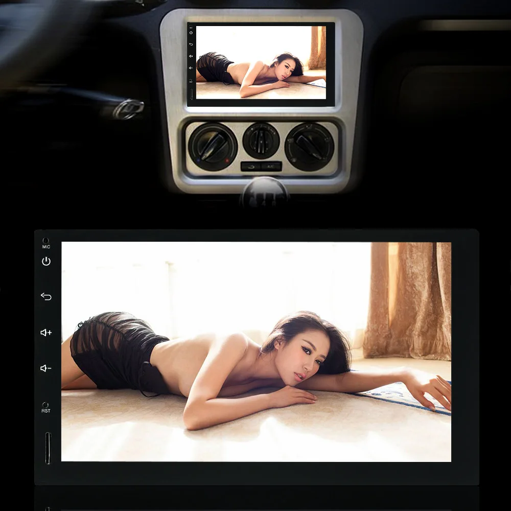 Discount Android 5.0 1GB RAM 1024*600 Car GPS 2Din Radio Universal Car Stereo Player with Rearview Camera Car Styling Car Accessories 20