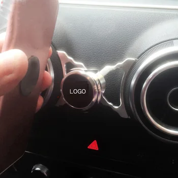 

For Audi A3 8V air vent stainless steel A3 8V interior mobile phone holder navigation mobile phone holder car stickers