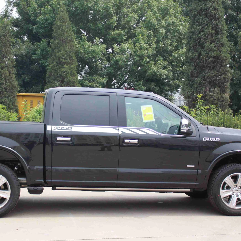 

free shipping 2 PC raptor side stripe graphic Vinyl sticker for Ford FORD F150 2015 raptor decals