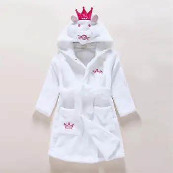 

Baby Bathrobes For Children Kids Boys Girls Hooded Terry Bathrobe Winter Baby Dragon Bath Robes Towel Velvet Pajamas Gown