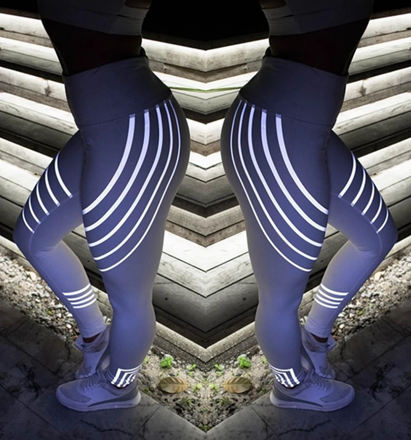 Rainbow Reflective Leggings White Color