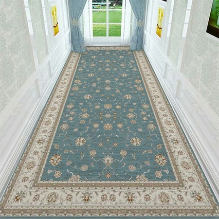 Carpet1 Роскошный длинный ковер Ретро персидский стиль лестничный ковер для дома Прихожая Коридор ковер диван журнальный столик нескользящий коврик - Цвет: Carpet1