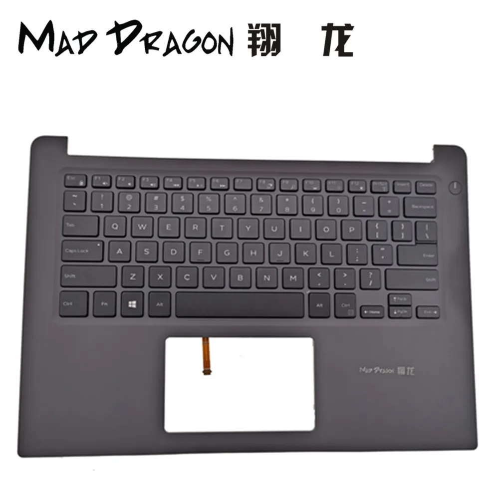 

MAD DRAGON Brand Laptop new Palmrest US backlit keyboard Assembly for DELL Inspiron 14 Burning 7000 7460 7472 0K9GT3 K9GT3