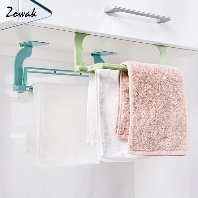 Bathroom Towel Bar Self Adhesive Bath Toilet Wall Shelf Rack Hanging