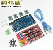 3D Printer Kit for Arduino Mega 2560 R3 Development Board + RAMPS 1.4 Controller + 4pcs A4988 Stepper Motor Driver Module