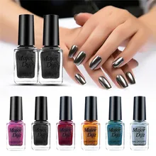 Зеркальный эффект металлик 7 пилка для ногтей фиолетовый розовое золото серебро хромированный ноготь художественный лак для ногтей маникюрный лак Инструменты