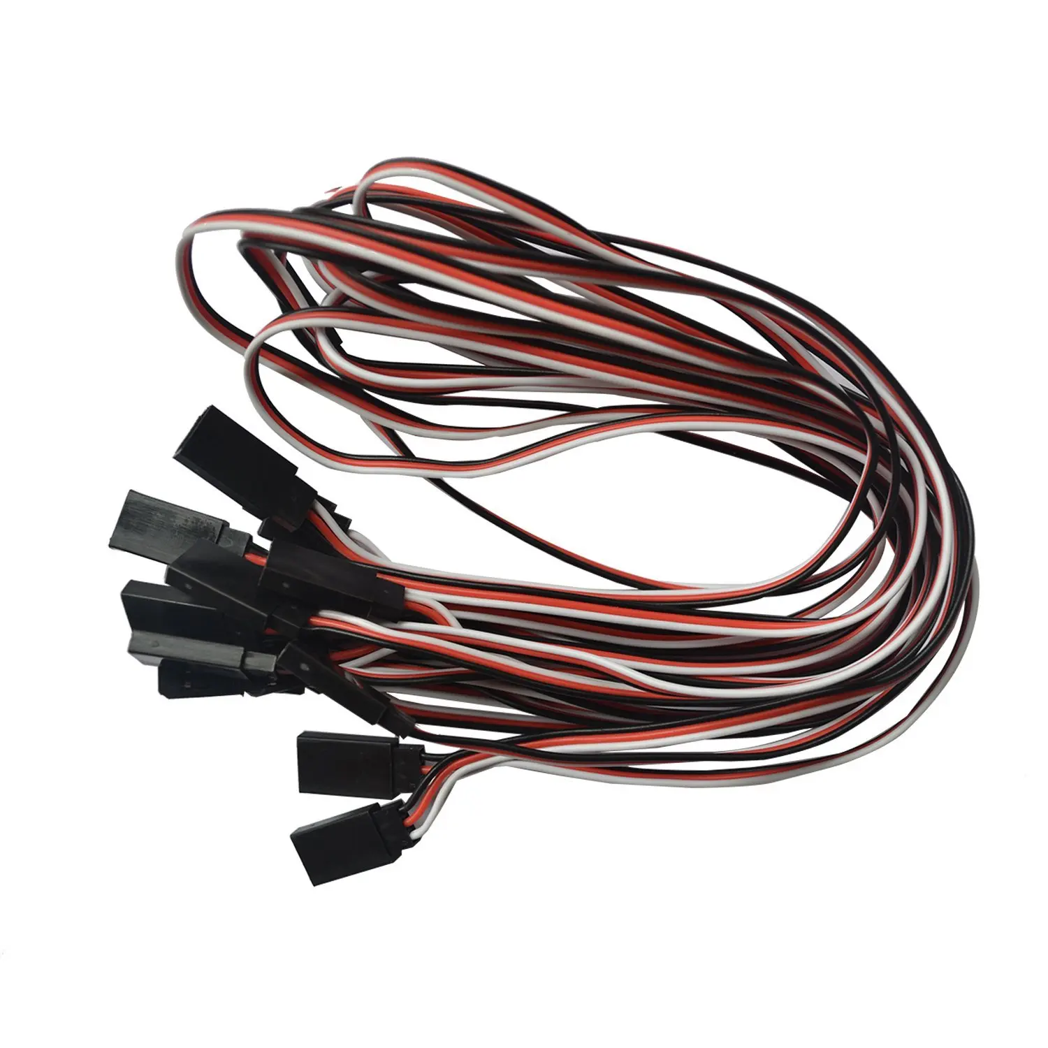 EBOYU(TM) 10pcs * 50cm 500mm Futaba Servo Extension Lead Wire Cable for