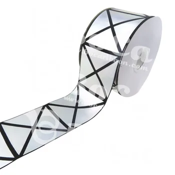 

Free shipping new arrival 100 yard 3"75mm geometric ribbon for decoration