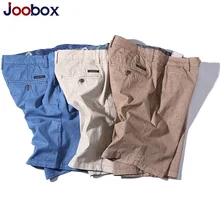 Joobox мужские летние хлопчатобумажные шорты Свободное длинное платье с длинными рукавами для мужчин Бермуды для пляжа одежда для отдыха короткая мужская брендовая одежда 30-38 размер