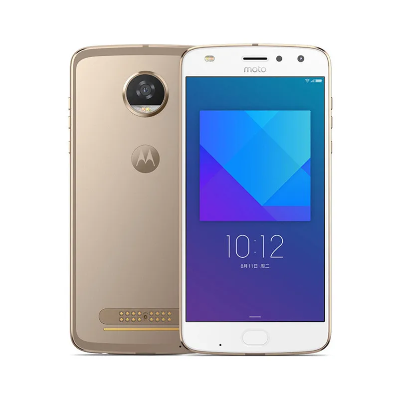 Смартфон Motorola MOTO Z2 Play XT1710 5," FHD Восьмиядерный мобильный телефон Snapdragon Android 4 Гб ОЗУ 64 Гб ПЗУ мобильный телефон - Цвет: Золотой
