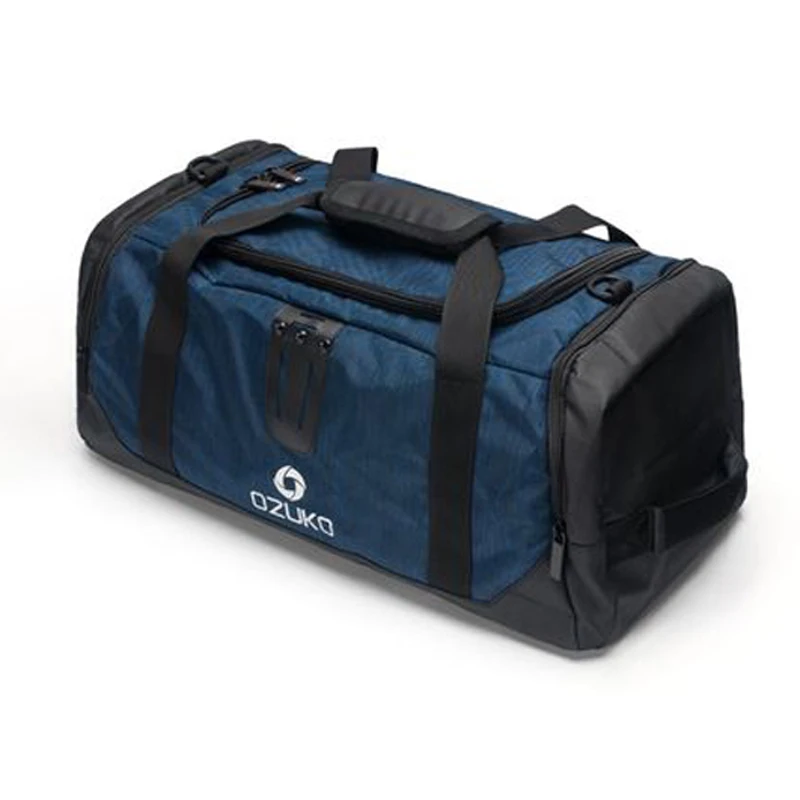 Многофункциональные спортивные сумки для спортзала, Мужская большая сумка на плечо для фитнеса, рюкзак для путешествий, женская сумка для йоги, спортивная сумка-тоут - Цвет: Deep blue