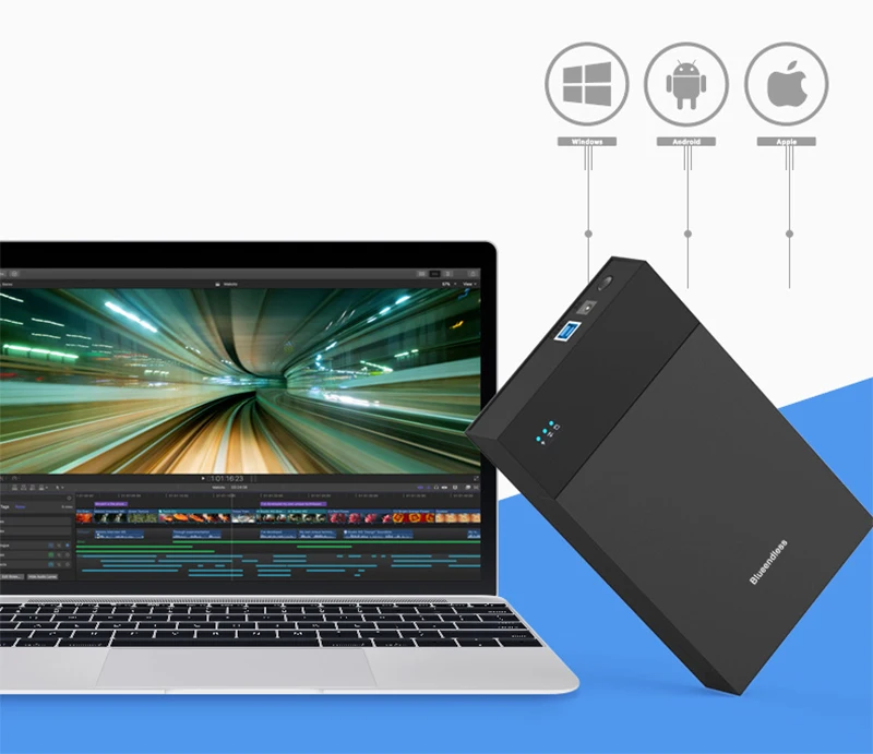 send from RU high speed USB 3.0 case sata for 6TB hard disk tool free hdd Enclosure portable (6)