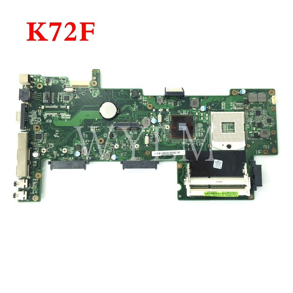 

K72F mainboard REV 2.0 For ASUS A72F X72F K72F Laptop motherboard 60-NY7MB1000-C04 100% Tested Working