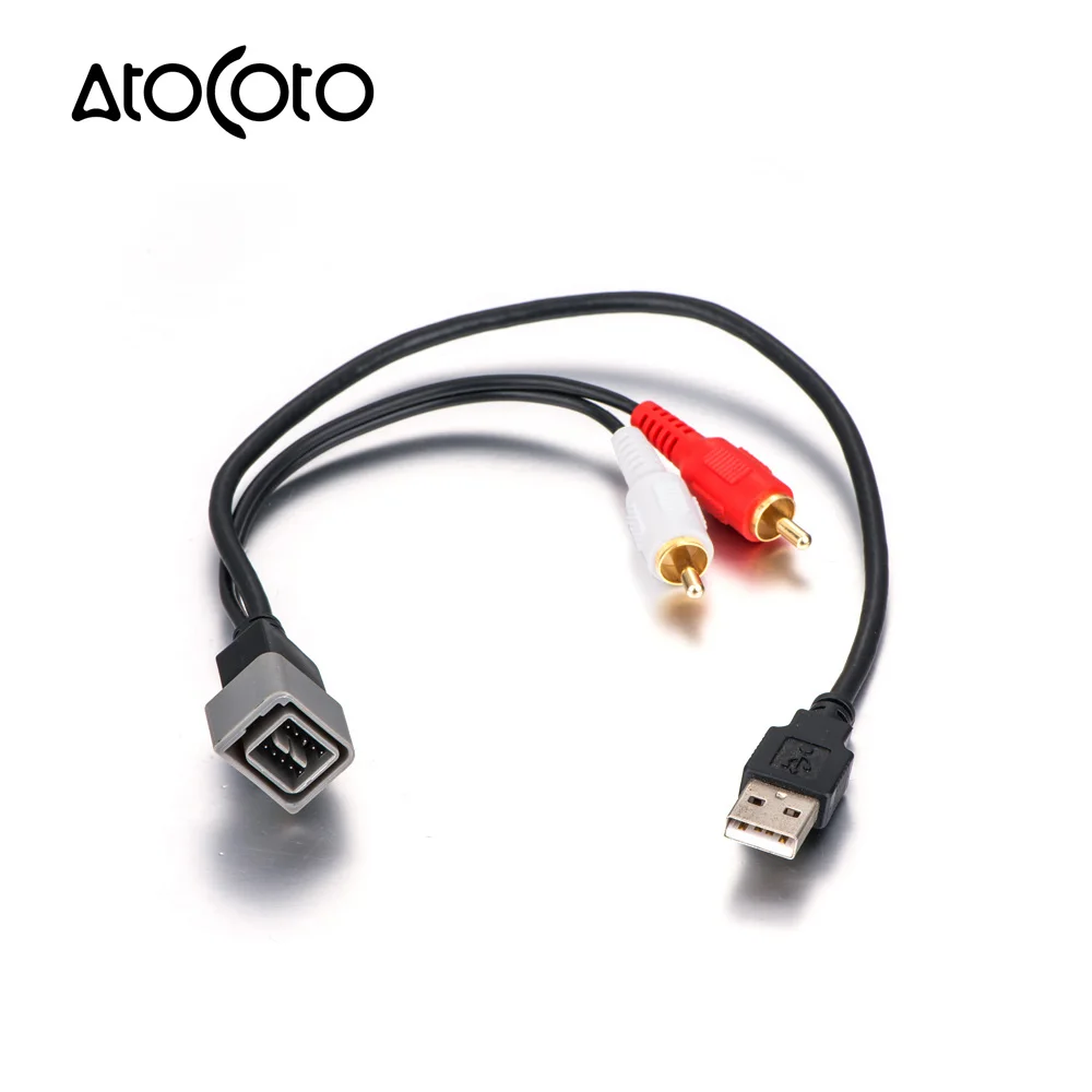 AtoCoto USB-NI1 OEM радио 8 Pin Интерфейс USB порт вход удерживающий кабель для Nissan Авто аудио замена