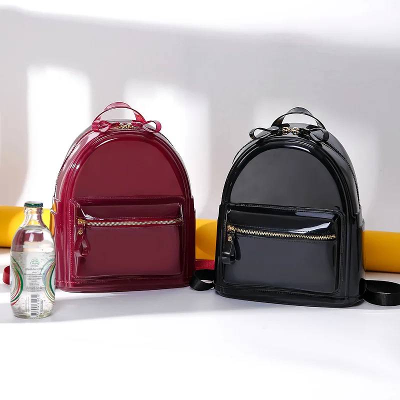 

2019 Summer New Fashion Candy Color Women Small Backpack Lady Transparent Jelly Backpack School Bag for Teenage Girls Travel Bag