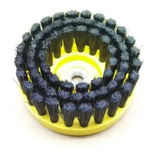 Новинка 4 шт./лот/партия 110 мм чистой щеткой нейлоновая щетка на дрель для диван ковер салоны машины уборки пола P30