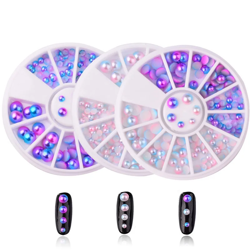 

Colorful Shiny Round Ultrathin Sequins Colorful Nail Art Glitter Tips UV Gel 3D Nail Decoration Manicure DIY Accessorie M2230