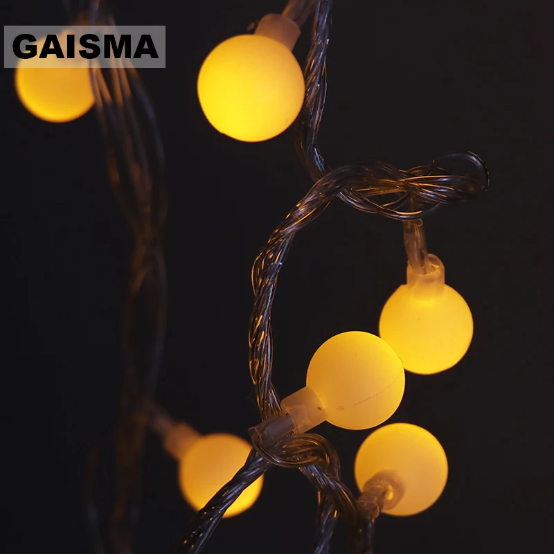 

20M 200 Bulbs Christmas LED Lights Decoration Ball Garland Fairy Lights String For Holiday Party Wedding Outdoor Lighting Chain