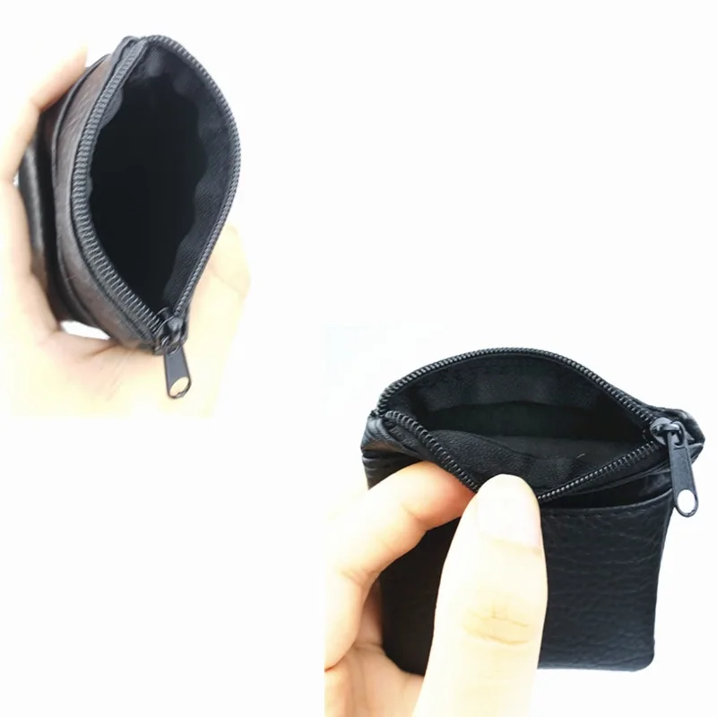 1PC Fashion Pu Leather Short Coin Purse Women Men Small Mini Wallet Bags Change Little Key Credit Card Holder bag