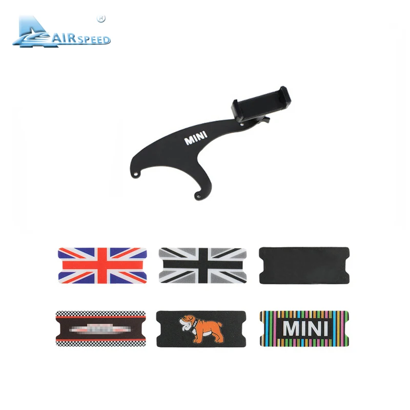 Airspeed MINI Bracket Car Mobile Phone Holder Steering Wheel Rear Phone Mount for Mini Cooper F54 F55 F56 Clubman Accessories Airspeed MINI Bracket Car Mobile Phone Holder Steering Wheel Rear Phone Mount for Mini Cooper F54 F55 F56 Clubman Accessories