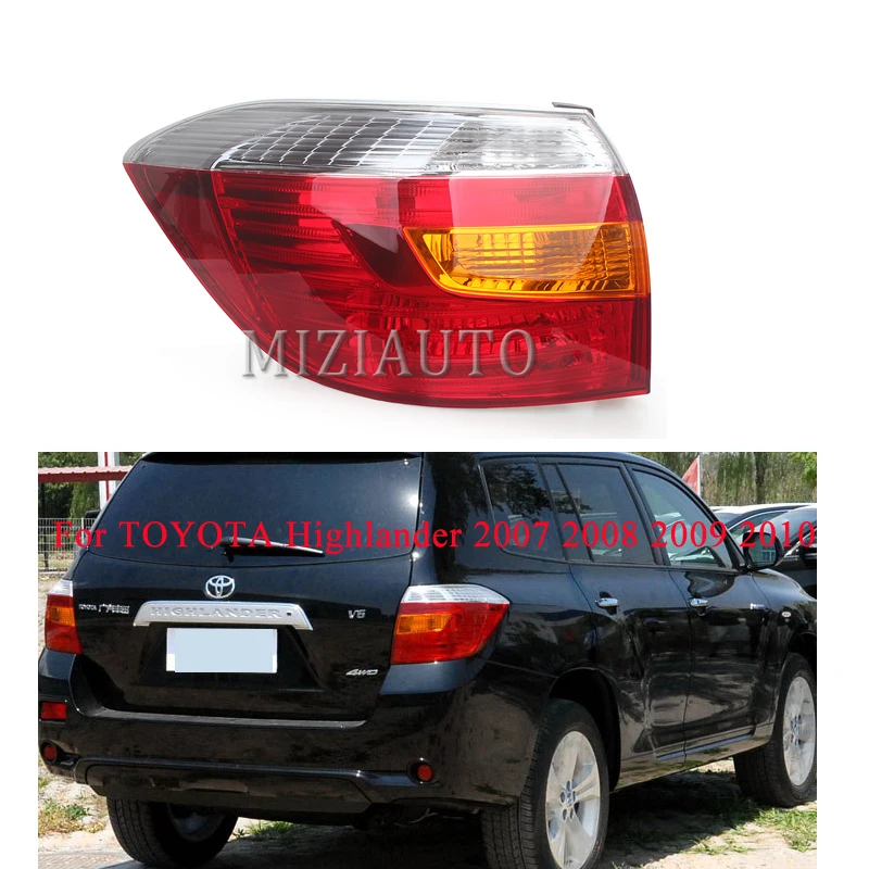 MIZIAUTO 1 шт. задний фонарь для TOYOTA Highlander 2007 2008 2009 2010 левый правый Тормозной фонарь задний фонарь
