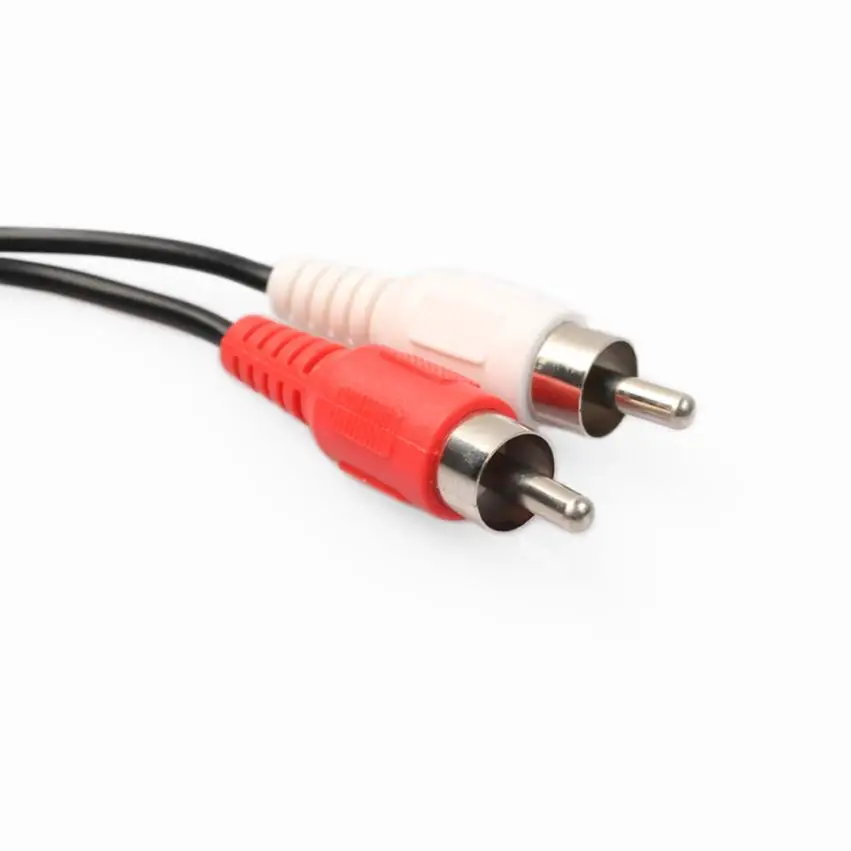 CARPRIE высокое качество RCA Phono Y сплиттер кабель 2 папа к мужчине аудио свинцовый
