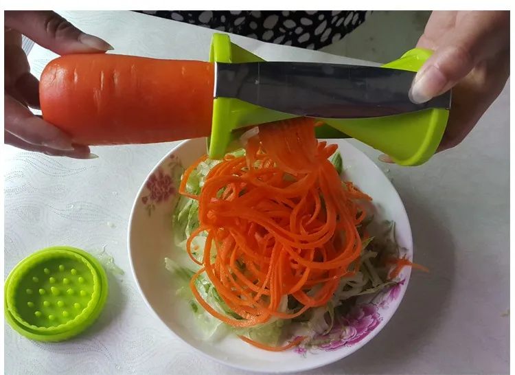 Luluhut Овощной спиральный слайсер Морковь Огурец лапша нож для нарезки соломкой, чистки кухонный кусок Терка инструмент для резки Твистер