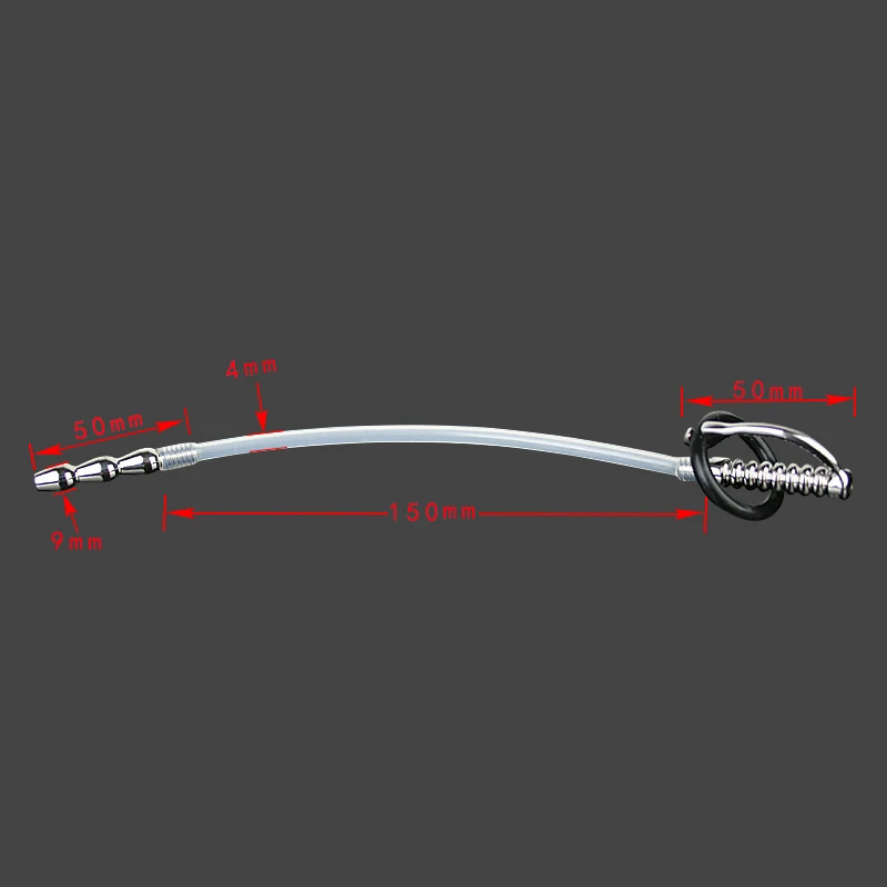 Urethral Sound Penis Plug Probe Catheter Prince Wand Male Hands Free Masturbator Ball Stretcher Sex Toy for Man