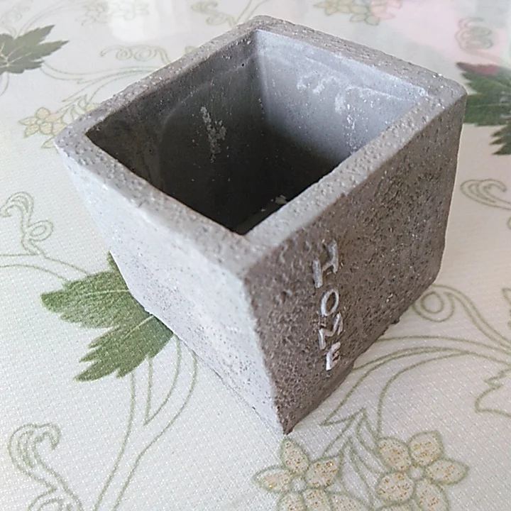 Concrete Pot Making Mould DIY Square flowerpot Silicone Mold for Cement Garden planter Molds