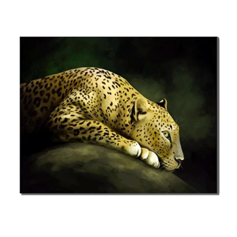 Laeacoo Cheetah быть НИЦ Забавный домашний Декор стены картины маслом настенный постер