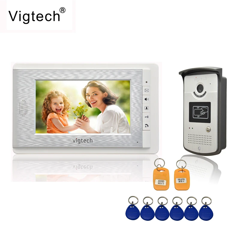 Vigtech Home 7" LCD monitor Speakerphone Color Video Door