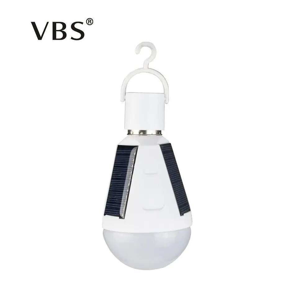 

Portable Intelligent 7W 12W LED Solar Lamp AC85-265 Bombillas LED E27 Rechargeable Solar lamp IP65 Camping Emergency lighting