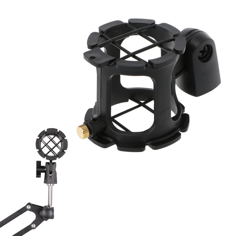 

NB04 Bearable Handheld Condenser Microphone Shock Mount Clip Mic Holder Stand