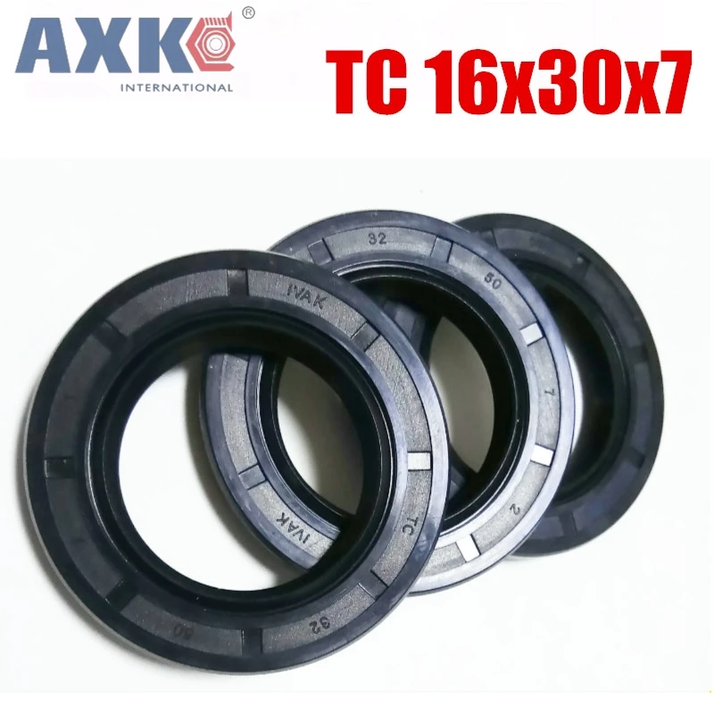 

10pcs AXK 16x30x7 TC16x30x7 NBR Skeleton Oil Seal 16*30*7 Seals AXK high-quality Seals Radial shaft seals Nitrile rubber