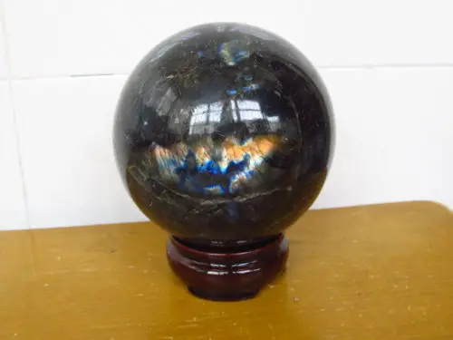 

WW 06189 NATURAL best color red jade QUARTZ CRYSTAL SPHERE BALL HEAL Tibetan
