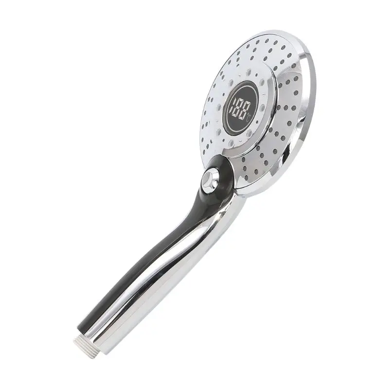 

3 Colors LED Digital Display Shower Head Water Powered Showerhead Water Sprayer