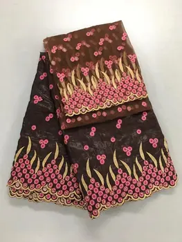 

african Bazin riche fabric with bead lace High quality african Bazin riche getzner brocade Bazin riche fabric guinea brocade 7yd