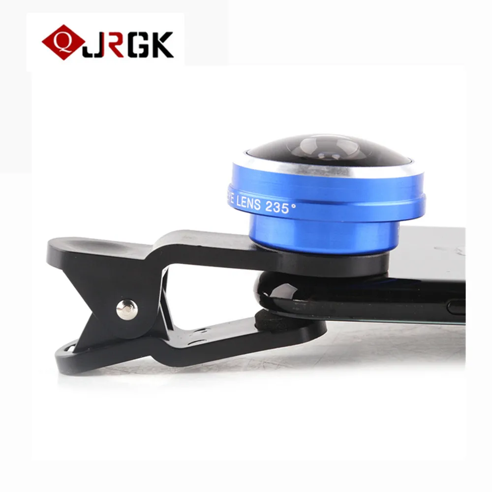 

JRGK 235 degree camera for Mobile phone lens fisheye For Iphone 7 Plus macro 19X 2 in 1 wide angle Len For Huawei Xiaomi