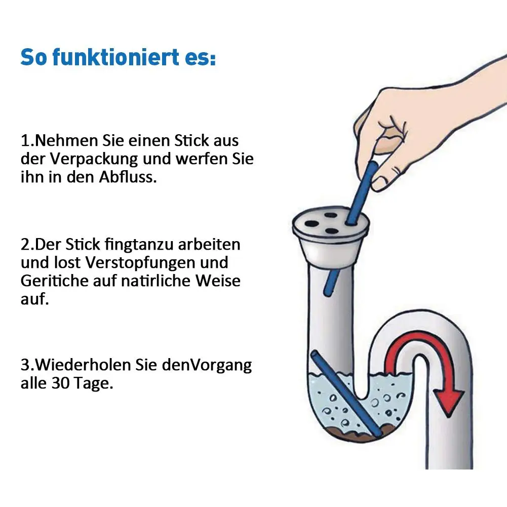 Деконтиминационная палочка для очистки ферментов для раковин и кухонных ванн засоренные трубы не коррозионная водосточная труба очиститель