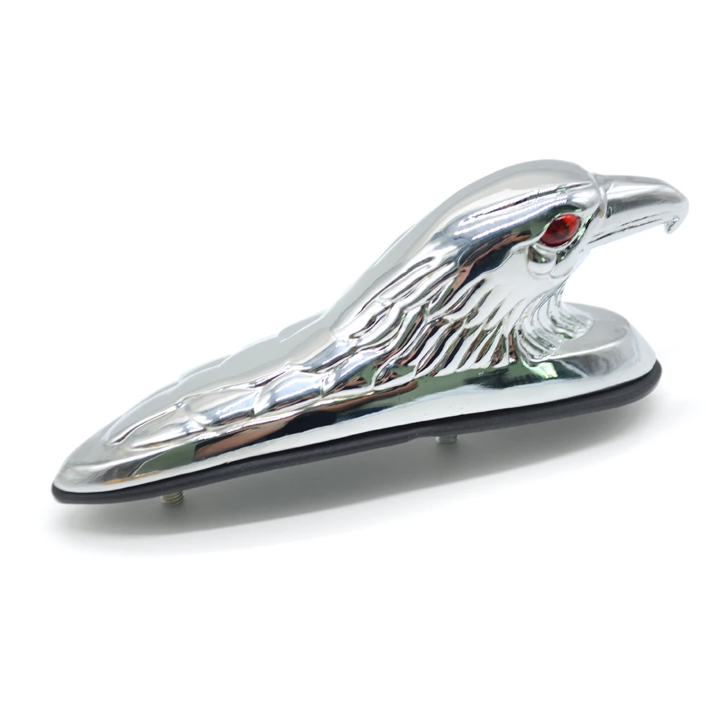 silver & Gold Motorcycle Eagle Head Fender Ornament with Red Lighted Eye Motorbike ATV Bike Aluminum Front Mudguard Decoration silver & Gold Motorcycle Eagle Head Fender Ornament with Red Lighted Eye Motorbike ATV Bike Aluminum Front Mudguard Decoration