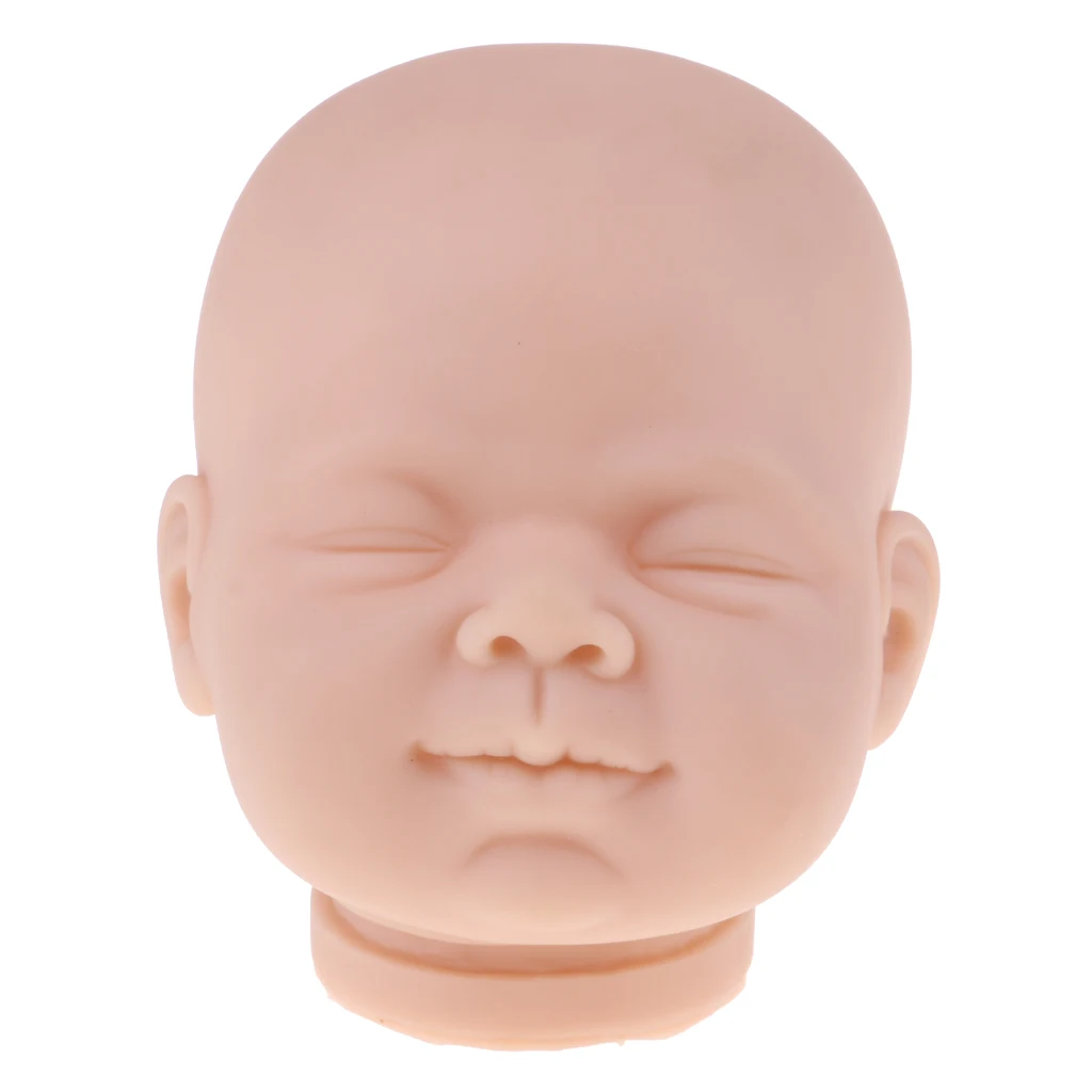 Silicone Awake Doll  Head Mold Head Sculpt Unpainted Mold for 22inch Reborn Doll DIY Custom Parts Photography Props