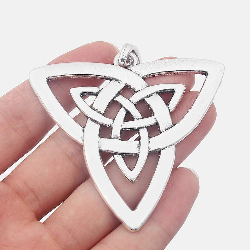3pcs Huge Keltic Knot Triquetra Charms Pendants Jewelry Findings 65x68mm | Украшения и аксессуары