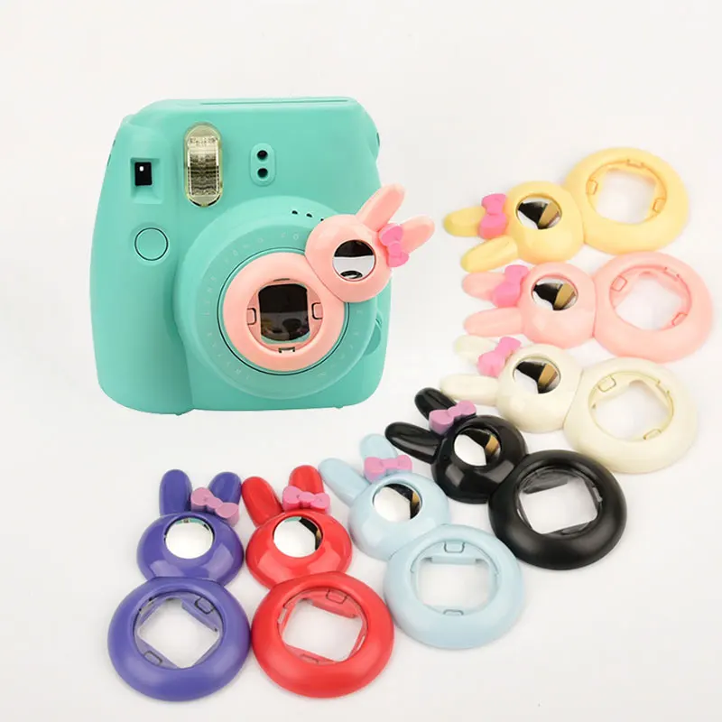 Cute Rabbit Close-up Lens Selfie Self Portrait Mirror For Fuji Fujifilm Instax Mini 7S88+ Instant Camera Accessories