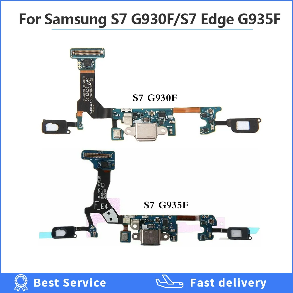 

New Charging Flex Cable for Samsung Galaxy S7 edge S7edge G935F G930F Microphone USB Charging Port Connector Dock for S7 Replace