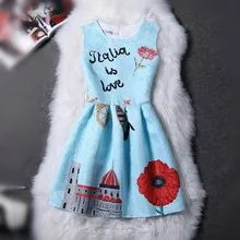 2017 Europeo de Primavera y Verano Vestido de Época Impresión de la Letra Vestido de Lolita Vestido de Noche Del Partido Del Vestido Floral Vestido De Boho Estilo