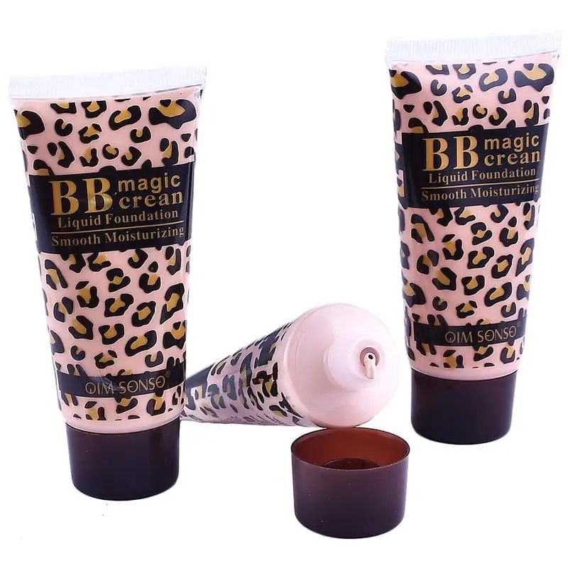 Плавное увлажнение для макияжа лица, отбеливающий Леопардовый волшебный BB крем, основа для макияжа, гладкий BB крем