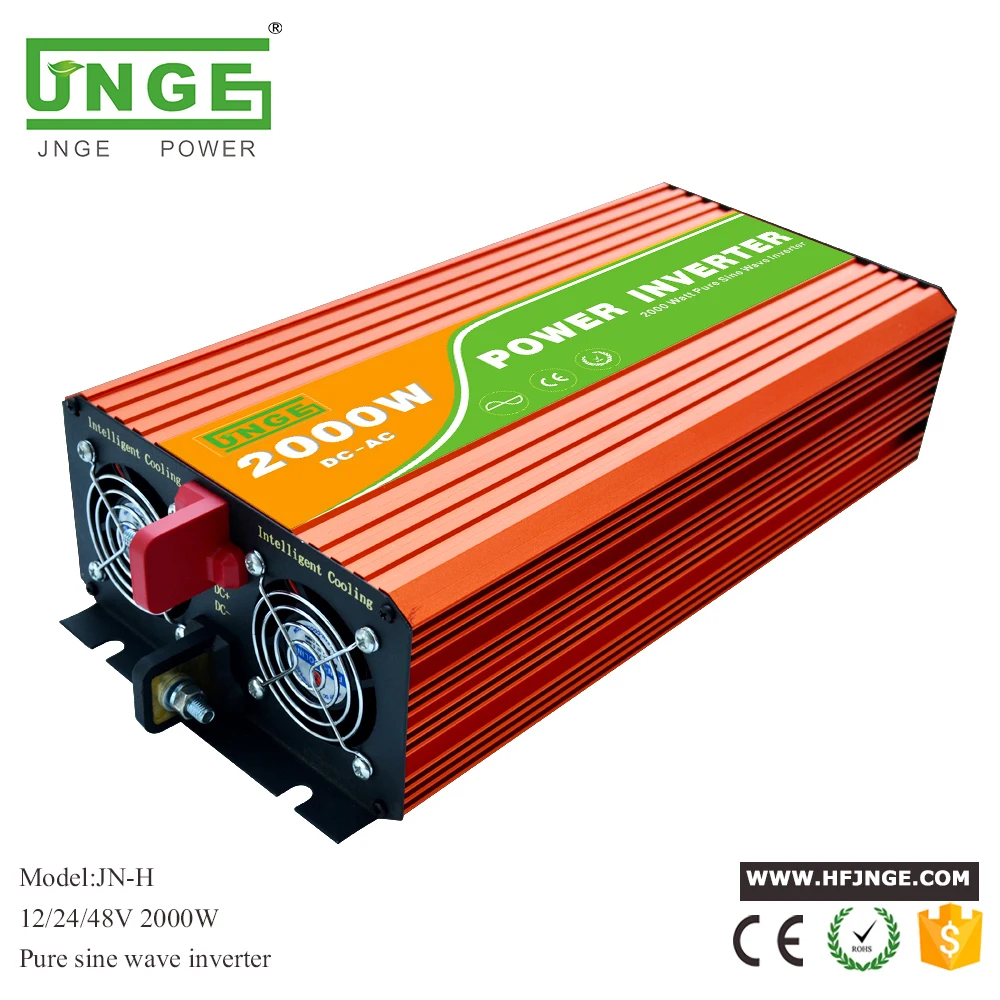 

single phase output 2000w 12v 24v 48v 110v 220v pure sine wave solar inverter 2kw surge power 4000w off grid